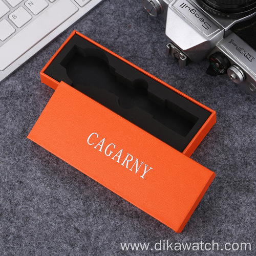 Cagarny Watch Box Luxury Gray Box Watch Orange Boxes For Watches 010203